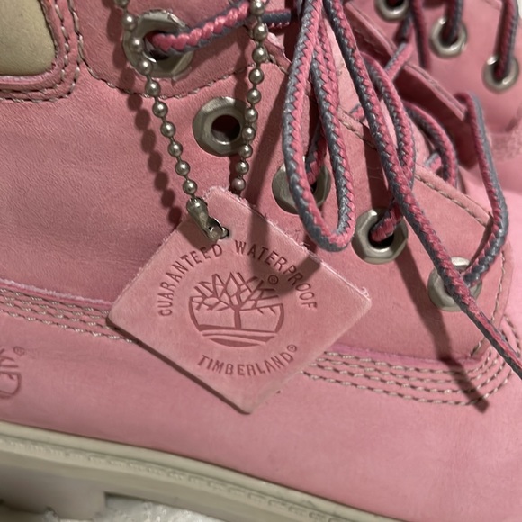 Pink Timberland boots size 2 - Picture 2 of 8